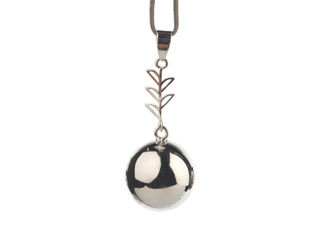 Immagine di Pregnancy Jewel Bola chiama angeli argento con foglia - Accessori moda