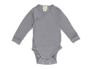 Immagine di Wooly Organic body incrociato in lyocell/lana night owl tg 56-62 - Body neonato