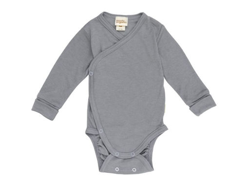 Immagine di Wooly Organic body incrociato in lyocell/lana night owl tg 56-62 - Body neonato