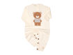Immagine di Maglificio di Verona tutina orsetto unisex 045649-LC1410 latte tg 1 mese - Tutine
