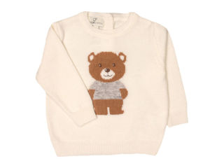 Immagine di Maglificio di Verona maglia orsetto unisex 045647-LC1410 latte tg 3 mesi - Maglie