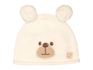 Immagine di Maglificio di Verona berretto orsetto unisex 045652-LC1362 latte tg 0-3 mesi - Cappelli
