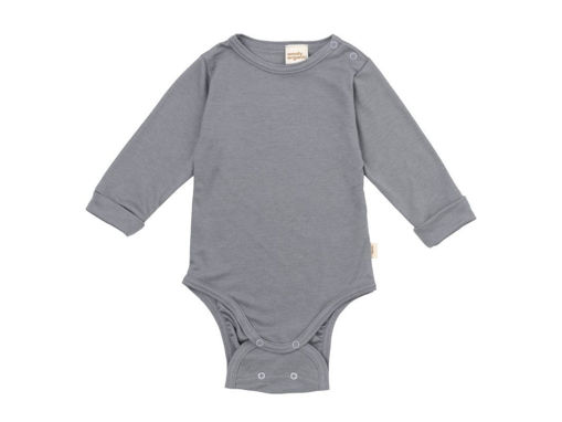 Immagine di Wooly Organic body in lyocell/lana night owl tg 74/80 - Body neonato