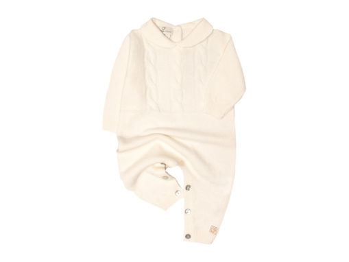 Immagine di Maglificio di Verona tutina trecce unisex 045669-LC1363 pietra tg 1 mese - Tutine