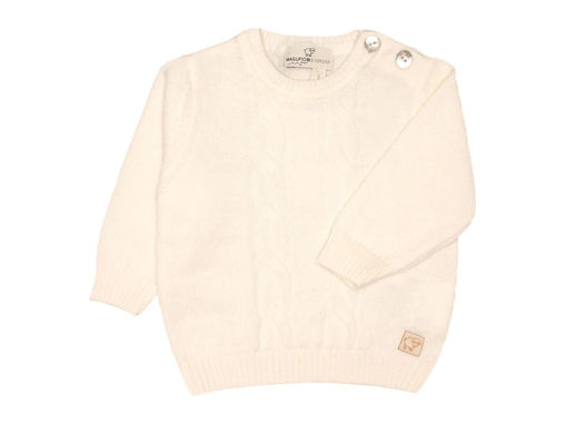 Immagine di Maglificio di Verona maglia trecce unisex 045667-LC1363 pietra tg 6 mesi - Maglie