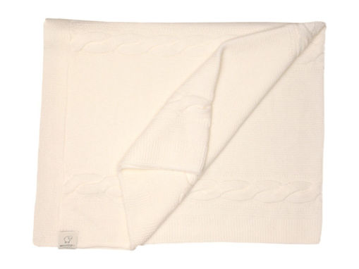 Immagine di Maglificio di Verona coperta trecce unisex 045678-LC1362 latte tg cm 80x100 - Corredino nanna