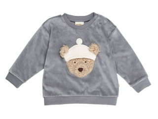 Immagine di Wooly Organic felpa ricamata GOTS night owl tg 62/68 - Maglie