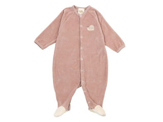 Immagine di Wooly tutina con ricamo GOTS rosewood tg 50-56 - Tutine