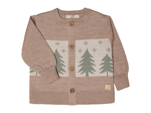 Immagine di Maglificio di Verona giacchina jacquard unisex 045624-L1405 corda tg 6 mesi - Maglie