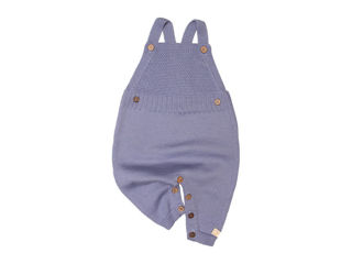 Immagine di Maglificio di Verona salopette unisex 045606-L1355 blu lavanda tg 3 mesi - Tutine