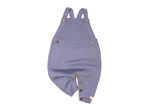 Immagine di Maglificio di Verona salopette unisex 045606-L1355 blu lavanda tg 3 mesi - Tutine