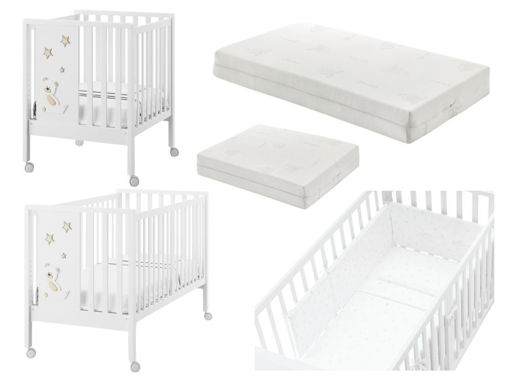 Immagine di Erbesi set full lettino Maxi bianco - Lettini evolutivi