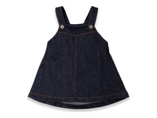Immagine di Bamboom salopette bimba jeans blu tg 9-12 mesi - Tutine