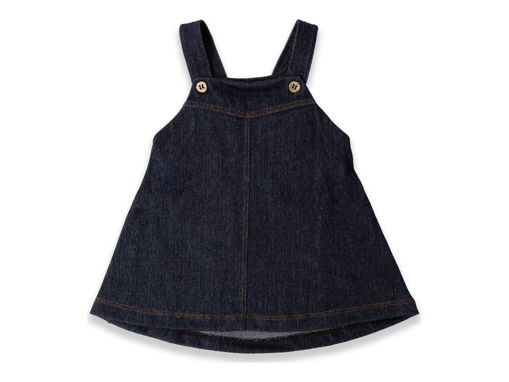 Immagine di Bamboom salopette bimba jeans blu tg 9-12 mesi - Tutine