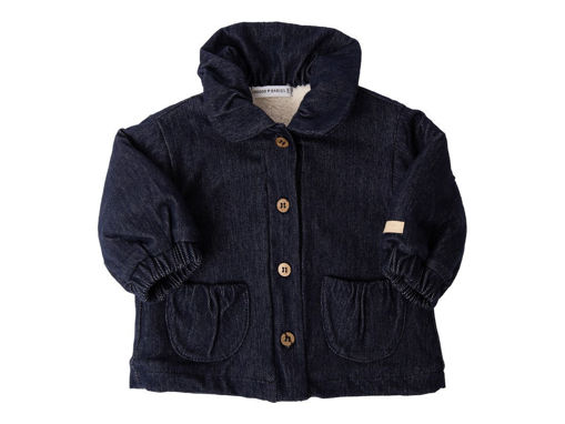 Immagine di Bamboom giacca bimba con colletto jeans blu tg 9-12 mesi - Capi spalla