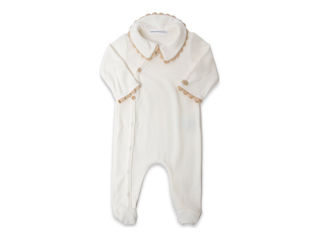 Immagine di Bamboom tutina colletto con piedi natural white tg 1 mese