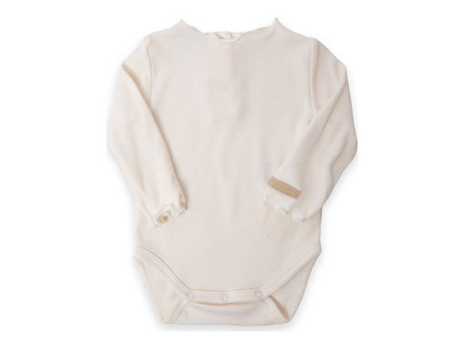 Immagine di Bamboom shirt bimba maniche lunghe natural white tg 6 mesi