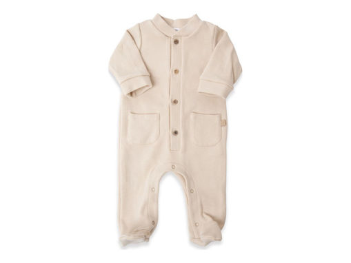 Immagine di Bamboom tutina con apertura davanti warm white tg 1 mese