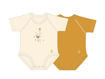 Immagine di J BIMBI body taglia unica 0-36 4season 2 pz senape + struzzo - Body neonato