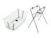 Immagine di Stokke bundle vaschetta pieghevole Flexi Bath + supporto trasparente-verde - Vaschette