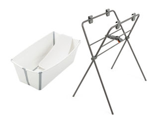 Immagine di Stokke vaschetta Flexi Bath + Newborn + Supporto bianco - Vaschette