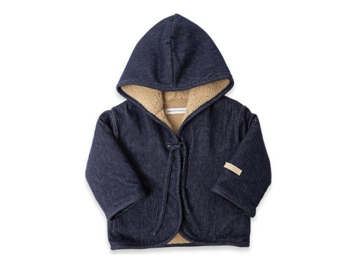 Immagine di Bamboom giacca con cappuccio jeans blu tg 9-12 mesi - Capi spalla
