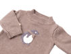 Dettaglio Bamboom maglia Knitted Pinguino light chocolate