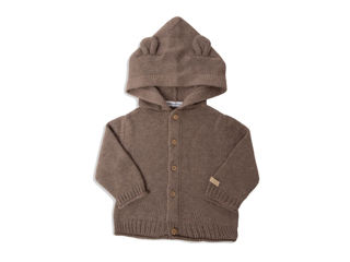Bamboom cardigan con cappuccio Ash Brown 1265-442
