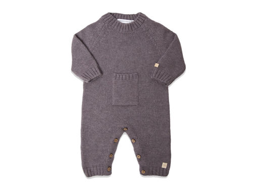 Bamboom tutina con colletto a maglia Night Blue 1264-517