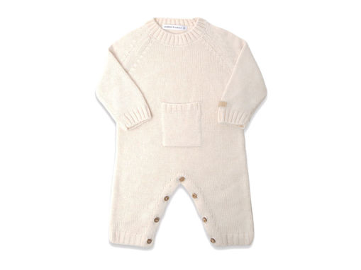Bamboom tutina con colletto a maglia Warm White 1264-128