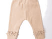 Dettaglio Bamboom leggings con bordo volant Sand