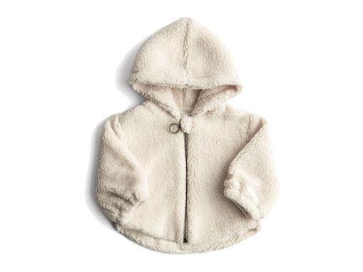 Bamboom giacca teddy con cappuccio Warm White 1271TE00084