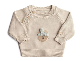 Bamboom maglia con orsetto Warm White 1275