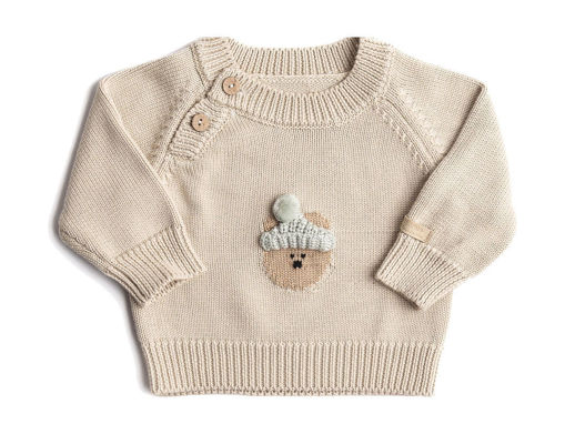 Bamboom maglia con orsetto Warm White 1275