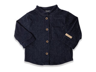Bamboom camicia con collo coreano Jeans Blu 1241TE00083