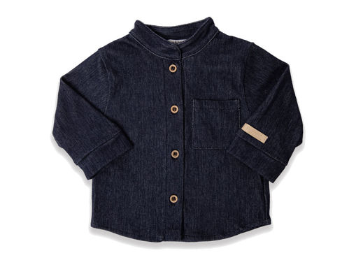 Bamboom camicia con collo coreano Jeans Blu 1241TE00083
