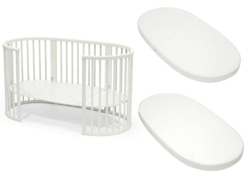 Immagine di Stokke lettino Sleepi V3 bianco completo di materasso e lenzuolo - Lettini