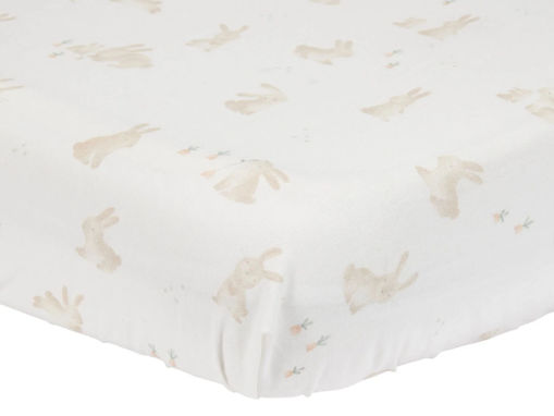 Immagine di Little Dutch lenzuolo con angoli 60 x 120 cm Baby Bunny - Corredino nanna neonato