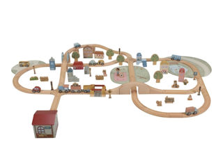 Immagine di Little Dutch set percorso treno XL - Giochi in Legno per Bambini