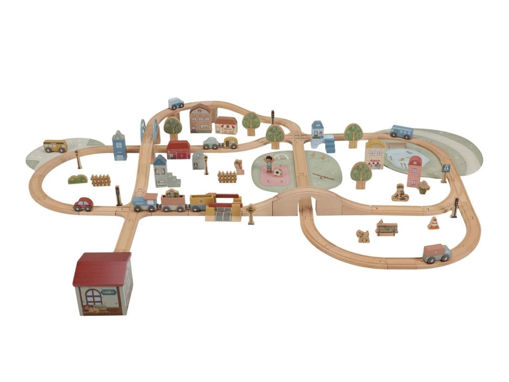 Immagine di Little Dutch set percorso treno XL - Giocattoli in legno Little Dutch