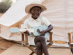Immagine di Little Dutch chitarra in legno Safari Friends verde