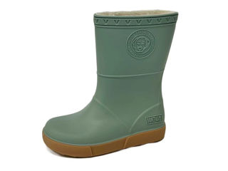 Immagine di Boatilus stivali Seals con pelo pastel green-beige tg 22 - Scarpine neonato