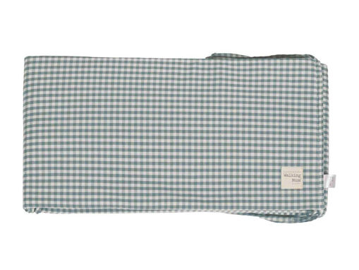 Immagine di Walking Mum paracolpi lettino 120x60 cm Praliné Vichy matcha - Corredino nanna neonato