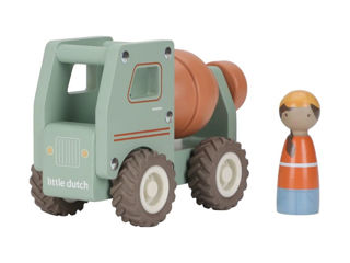 Immagine di Little Dutch betoniera con personaggio FSC - Giocattoli in legno Little Dutch