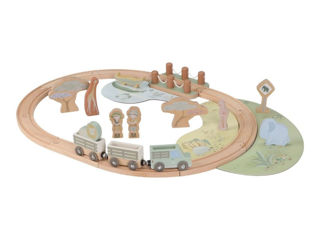 Immagine di Little Dutch set trenino in legno FSC Safari Friends - Giochi in Legno per Bambini