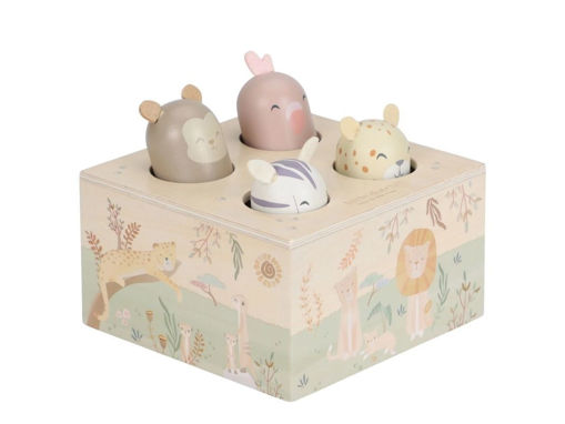 Immagine di Little Dutch gioco pop-up in legno FSC Safari Friends - Giocattoli in legno Little Dutch