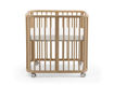 Immagine di Stokke culla Nighti mini completa (materasso e ruote inclusi) naturale