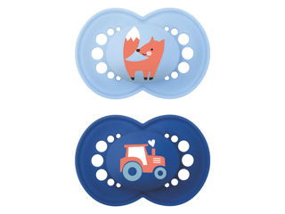 Immagine di MAM ciuccio Original 16+ mesi silicone Circular PP 2 pz azzurro - Ciucci