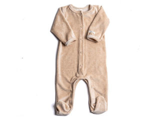 Immagine di Bamboom tutina con piedi apertura frontale velvet sand tg 1 mese - Tutine