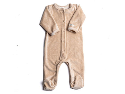 Immagine di Bamboom tutina con piedi apertura frontale velvet sand tg 1 mese - Tutine